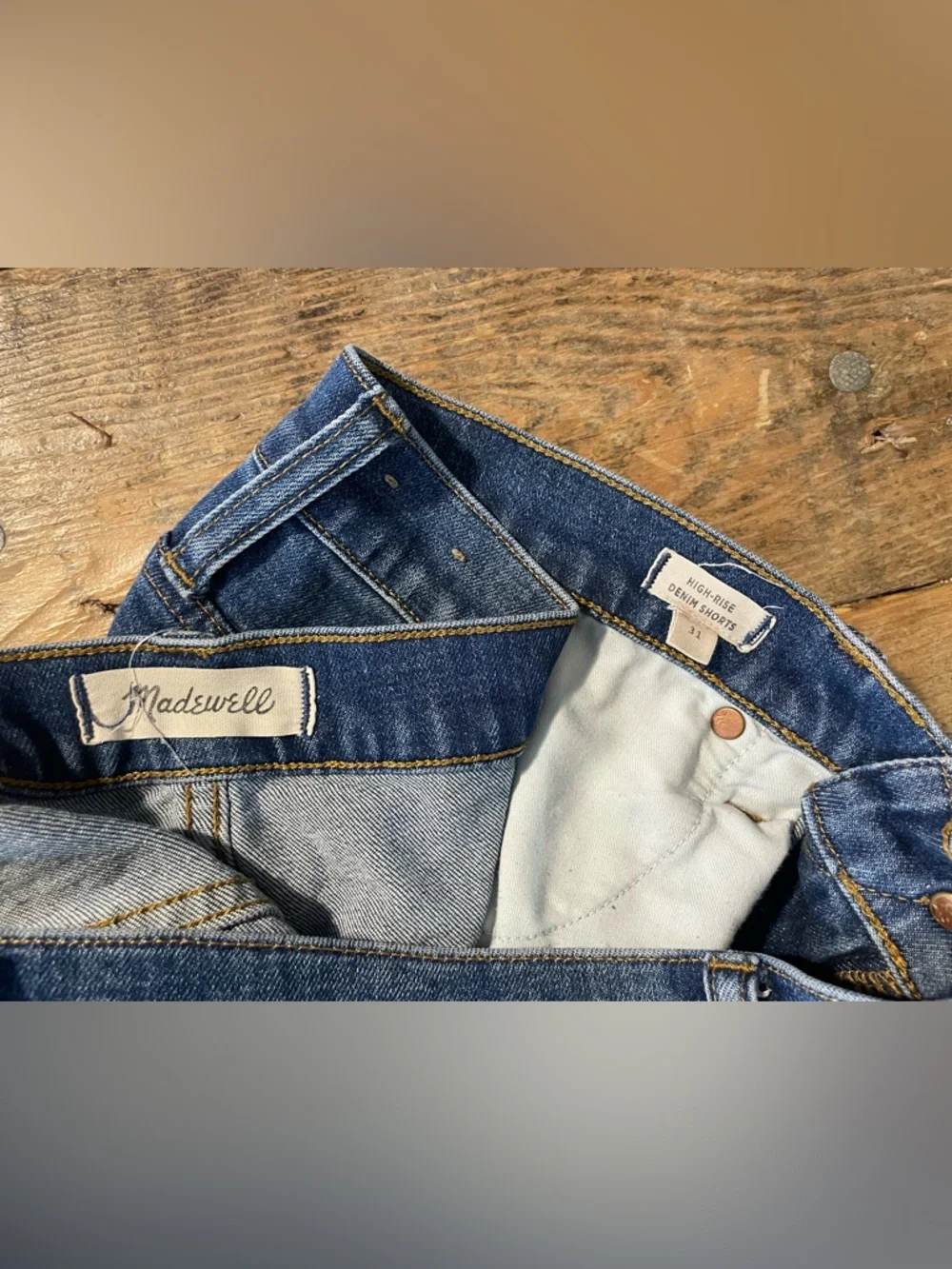 Madewell Indigo Blue Denim Shorts